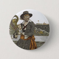 Vintage Piraten, Kidd auf dem Deck der Abenteuerga