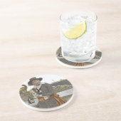 Vintage Piraten, Kidd auf dem Deck der Abenteuerga Untersetzer (Seite)