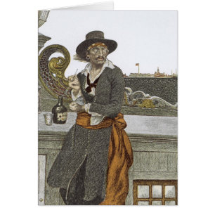 Vintage-Piraten, Kidd auf dem Deck der Adventure G