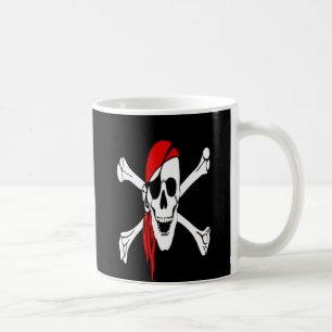 Vintage Piraten - Schädel und Kreuzknochen Kaffeetasse