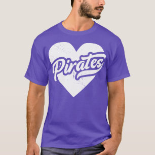 Vintage Piraten Schule Geist Hochschule Maskottche T-Shirt