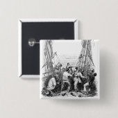 Vintage Piraten und ein Schiffswrack Button (Vorne & Hinten)