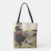 Vintage Piraten, William Kidd Burying Treasure Tasche (Rückseite)