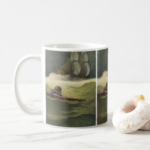 Vintage Piraten, Wrack des Bund von NC Wyeth Kaffeetasse
