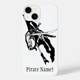 Vintage-Piratenflagge, Jolly Roger Totenkopf Case-Mate iPhone Hülle