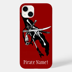 Vintage-Piratenflagge, Jolly Roger Totenkopf und K Case-Mate iPhone Hülle