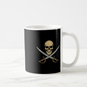 Vintage-Piratenschädel-Karibik-Kreuzfahrt-Hallowee Kaffeetasse