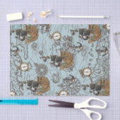 Vintage Piratenschiff Schatzkarte Seidenpapier (Handwerk)