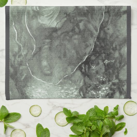 Vintage Pirates, Captain Goldsack by Howard Pyle Geschirrtuch (Gefaltet)