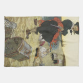 Vintage Pirates, William Kidd Burying Treasure Geschirrtuch (Horizontal)