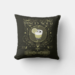 Vintage Pisco Sour Kissen