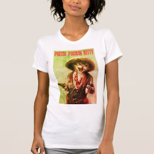 Vintage Pistol Pakin Kitty Damen T-Shirt