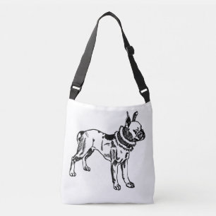 Vintage Pit Bull Kunst Umhängetasche von Moriz Jun Tragetaschen Mit Langen Trägern