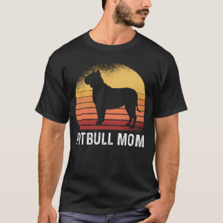 Vintage Pitbull-Mama Pitbull-Hundebesitzer Junge T-Shirt