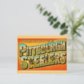 Vintage  Pittsburgh Fan Postcard Postkarte (Stehend Vorderseite)