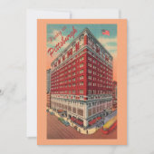 Vintage Pittsburgh Hotel Party Einladung (Vorderseite)