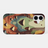 Vintage-Pixel-Arcade-Fantasy-Canyon iPhone 16 Hülle (Rückseite (Horizontal))