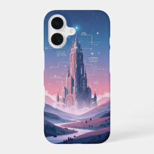 Vintage Pixel-Arcade Magischer Turm iPhone 16 Hülle