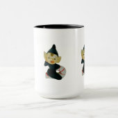 Vintage Pixie Elf Weihnachtskaffee Tasse (Zentrum)