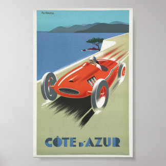 Vintage Plakat Cote Azur French Riviera Von
