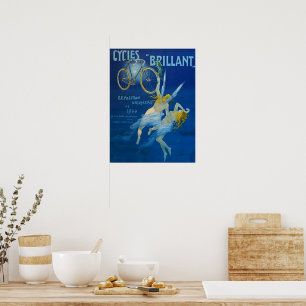 Vintage Plakat Cycles Brillant Henry Gray C 1900