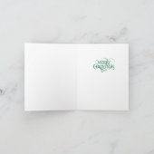 Vintage-Plakat Gefaltete Weihnachtskarte Feiertagskarte (Innenseite)