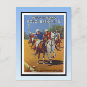 Vintage Plakat, Peak Freans Polo Biscuits Postkarte