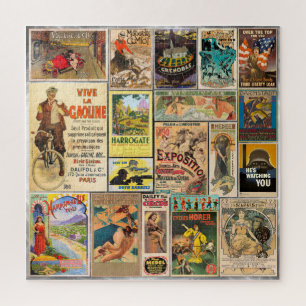 VINTAGE-PLAKAT-PUZZLE PUZZLE