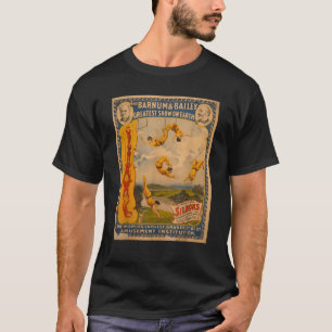 Vintage-Plakat Zirkus Trapez Akt Retro T-Shirt