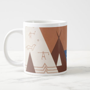 Vintage-Plakat zur Förderung des Reisens nach Mont Jumbo-Tasse