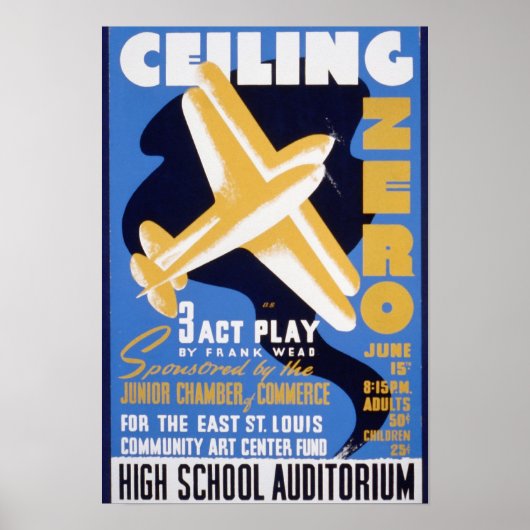 Vintage-Plakate, WPA-Plakate mit der Obergrenze fü Poster (Vorne)