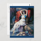 Vintage Plakatschauspielerin Postkarte (Vorne/Hinten)