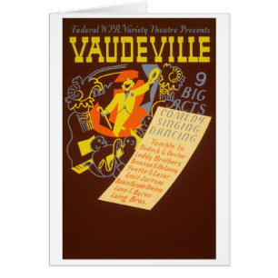Vintage Plakatvaudeville-Illustration