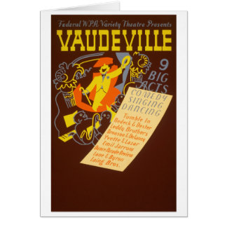 Vintage Plakatvaudeville-Illustration