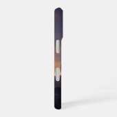 Vintage Planet Hinter den Klippen iPhone 16 Hülle (Rechte Seite)