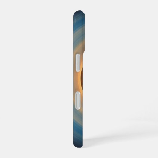 Vintage Planetary Reflection iPhone 16 Hülle (Rechte Seite)