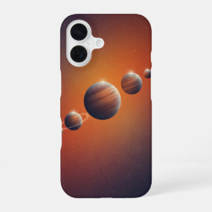 Vintage Planetenanordnung iPhone 16 Hülle