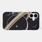 Vintage-Planetenringe iPhone 16 Hülle (Rückseite (Horizontal))