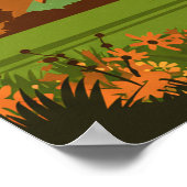 Vintage Plano Texas Poster (Ecke)