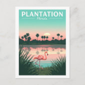 Vintage Plantation Florida Postkarte (Vorderseite)
