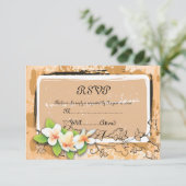 Vintage Plasmabildkarte RSVP Karte (Stehend Vorderseite)