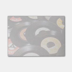 Vintage Platten 45rpm Post-it Klebezettel