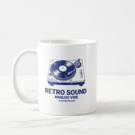Vintage-Plattenspieler Retro-Vinyl-Schallplattensp Kaffeetasse