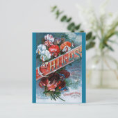 Vintage Platterbsen Postkarte (Stehend Vorderseite)