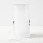 Vintage Platz- und Compass-Tasse Mattglas Bierglas (Mittel)