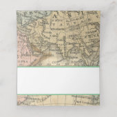 Vintage Platzkarte (Innenseite Aufgefaltet)