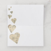 Vintage Platzkarte für Kartenschwerpunkte oder Esc (Innenseite Aufgefaltet)