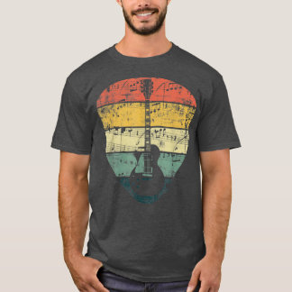 Vintage Plektrum Gitarrist Lover Instrument Ele T-Shirt