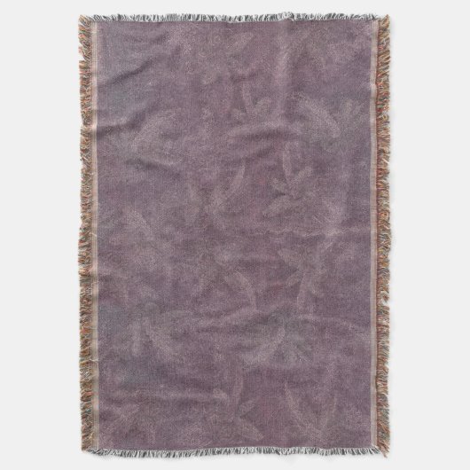 Vintage Plum Dragonfly Dance Decke (Vorderseite Vertikal)