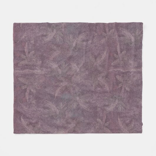 Vintage Plum Dragonfly Dance Fleecedecke (Vorderseite (Horizontal))